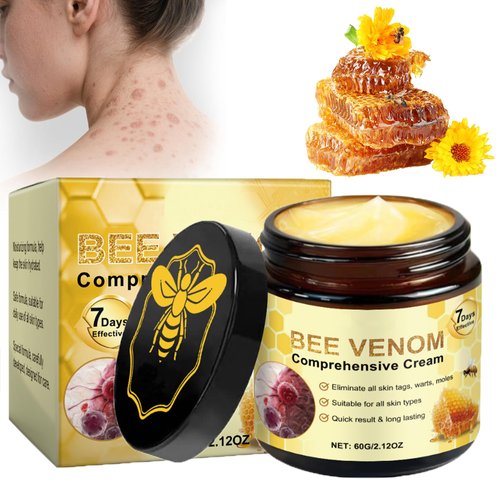 Bee Venom Comprehensive Cream, Bee Venom Skin Treatment Cream, All-in-One, Lifting & Firming, Anti-Aging Moisturizing, Effectively reduces all types of skin blemishes