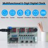MiOYOOW C51 6-Digit DIY Digital Electronic Clock Kit AT89C2051 Chip Alarm Clock Kit Soldering Practice Learning Kits with USB Cable and English Manual for College High School Education