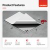 GAUDER Magnetic Sheets with Adhesive Backing (8” x 10”) | Black Magnetic Sheets | Adhesive Magnetic Sheets (3 Pieces)