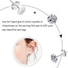 N NOROCME 665Pcs Earring Posts with Jewelry Glue Tweezers,Stainless Steel Jewelry Making Hypoallergenic Earring Posts and Backs,Stud Earrings with Butterfly Rubber Earring Backs DIY Making Findings