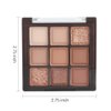 FLYEEO Neutral Brown Eye Shadow palette- Rose Gold Dark Brown Eyeshadow Palette Colorful 9 Colors, Matte Shimmer Highly Pigmented Nude Eyeshadow Palette Makeup Naturing-Looking Long Lasting