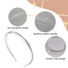 AIUPUOC Metal Headbands for Women Gold Headbands Silver Hair Accessories Thin Wire Headband Elegant Hair Band French Hair Clip for Hair Styling (Silver, Average)