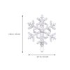 Beaupretty 8 Pieces Christmas Snowflake Hairpins Blue Rhinestone Snowflake Hair Clips Metal Bobby Pins Winter Barrettes for Women Girls