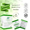 Lumivis Eyelid & Eyelash Wipes with Tea Tree Oil 72 Pcs - Daily Eye Cleanser for Blepharitis, Itchy, Stye Eyes - Individually Wrapped, Natural Makeup Remover