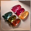 GAOY Wonder Color Gel Nail Polish for Christmas Nails, Jelly Red Green Brown Yellow Hot Pink Colors Sheer Gel Polish Kit for Salon Gel Manicure and Nail Art DIY at Home