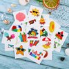 ADXCO 144 Pieces Summer Pool Party Tattoos Hawaiian Luau Themed Tattoos Waterproof Beach Temporary Tattoos Stickers for Kids and Adults, Tropical Party Decorations Supplies Favors