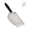 FIRSAL Cat Litter Scoop Stainless Steel Mesh Scooper Long Handle Deep Shovel Non-Stick Coated Metal Litter Scoop for Litter Box Kitten Pooper Lifter (Hole:3.8mm/Regular Cat Litter Scoop)