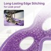 Ice Eye Mask Reusable 2 Pcs Ice Pack for Eyes,Hot Cold Compress Gel Bead Cooling Eye Mask for Puffiness/Dark Circles/Eye Bags/Dry Eyes/Headaches/Migraines/Stress Relief (Purple)
