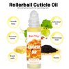 BesTby Cuticle Oil - Cuticle Oil for Nails Repaired Dryness Damaged Nails and Cuticle, Nail Oil Cuticle Moisturizes and Strengthener Nail Care, Nail and Cuticle oil 6pcs/10ml Rollerball