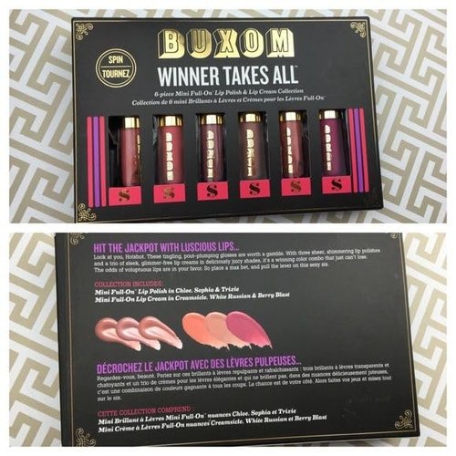 Winner Takes All 6 Piece Set Chloe Trixie Berry lip polish Sophie White Russian lip cream mini Minerals for bare lips