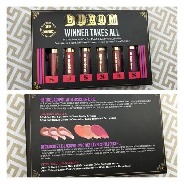 Winner Takes All 6 Piece Set Chloe Trixie Berry lip polish Sophie White Russian lip cream mini Minerals for bare lips