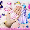 PainZieteg Magnetic Dress Up Dolls, Magnetic Princess Dress Up Paper Dolls, Magnetic Dress Up Dolls for Girls Ages 4-7 Learning Created Imagine Set Birthday Gift (Liz)