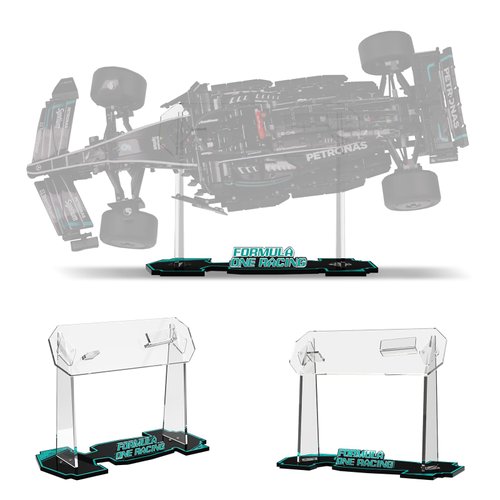 NAOCARD Acrylic Display Stand for Lego Technic Mercedes-AMG F1 W14 E Performance Race Car Building Set (Stand Only, No Model), Display Bracket for Lego 42171 Race Car Model