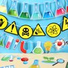gisgfim 5 Pieces Science Banners Science Classroom Decor Science Chemistry Lab Banner Party Decorations Science Garland Hanging Ornaments for Home School Classroom Scientist Birthday Party Supplies