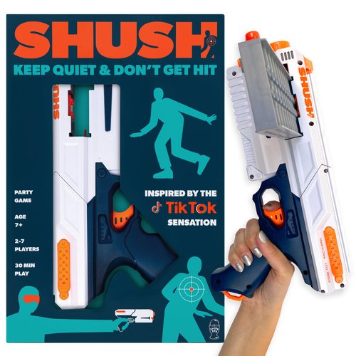 Shush - The Shooting Party Game - Toy Foam Blaster - Fun Family Games for 8+ Year Olds, 2-8 Playe...