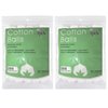 400 Count Pure Cotton PremiumCotton Balls，Organic Cotton Balls, Absorb Well, Super Soft,Multipurpose for Makeup Removal,Applying Lotion or Powder,Nail Polish, for Everyday Household Use（2 * 200）
