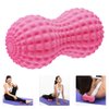 SELEWARE Peanut Massage Ball, Peanut Double Lacrosse Massage Roller Ball for Back Neck Shoulder Spine Legs HIPS, Deep Tissue Peanut Roller Ball Trigger Point Muscle Massage Ball, Pink