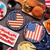 40PCS American Flag Paper Plates and Napkins Party Supplies, Disposable Patriotic Party Plates and Napkins Tableware Set for Memorial Day 4th of July Independence Day Decorations Serves 20 Guests