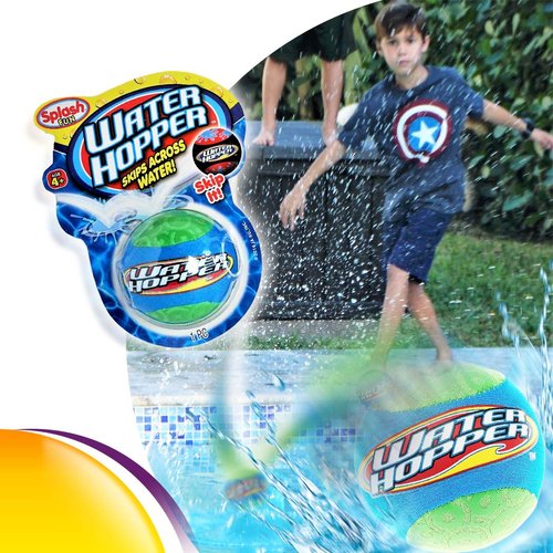 JA-RU Water Hopper Ball Toy Pack (6 Pack) Bouncing Water Skip Ball. Water Balls for Pool and for Beach Game. Water Bouncy Balls Plus Sticker 880-6s