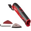 Milwaukee 2426-20 M12 12 Volt Redlithium Ion 20,000 OPM Variable Speed Cordless Multi Tool with Multi-Use Blade, Sanding Pad, and Multi-Grit Papers (Battery Not Included, Power Only)
