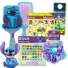 Lilo and Stitch Hair Accessories Set - Bundle with Stitch Hair Scrunchies, Sticker Earrings, Hair Brush, Tattoos, and More | Stitch Accessories for Girls