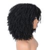 Curly Wigs for Black Women Afro Curly Wigs with Bangs Afro Hair Synthetic Heat Resistant Wigs Short Curly Wig