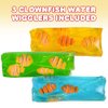 ArtCreativity Clownfish Water Wigglers, Set of 3, Fidget Toys for Kids with Clown Fish Figurines and Glitter Inside, Stress Relief Toys for Boys and Girls, Unique Party Favors for Children