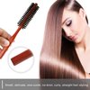 Boars Hair Round Brush, Mini Round Brush, Small Hair Bush for Small Round Brush for Blow Drying, Curling Brush for Short Hair, Small Beard Brush Round Bristle Brush