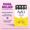 AZO Yeast Plus Dual Relief Homeopathic Medicine | Yeast Infection Symptom Relief: Itching & Burning | Vaginal Symptom Relief: Occasional Odor & Discharge | #1 Most Trusted Brand | 2 Pack (60ctx2)