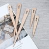 AUEAR, 5 Pack Wood Weaving Crochet Needle Wooden Hand Loom Stick Tapestry Sewing Making DIY Crafts Tools
