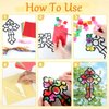 Qyeahkj 36PCS Religious Cross Suncatchers Kits Paper Craft Set Cross DIY Christian Stained Glass Effect Paper for Sunday School Art Christmas Decor Crafts Creative Art Projects Kids Party Favors Gift