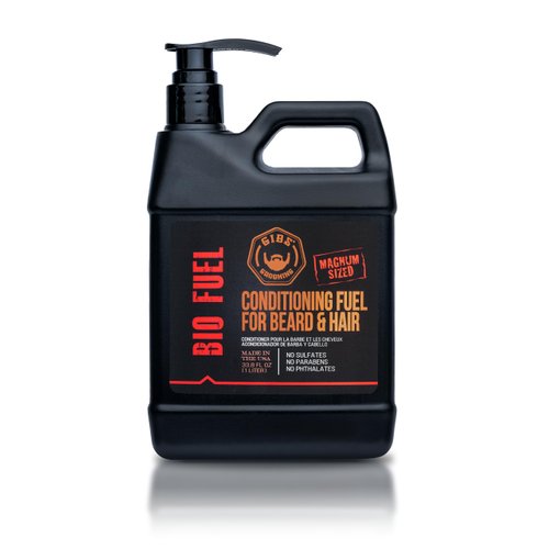 GIBS BioFuel Hair Conditioner For Men - Beard & Hair Conditioner Moisturizing, Liter, 33.8 Fl Oz (Pack of 1)