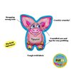 FUZZU Durable Dog Toy with Squeaker - Floppy Tough Chew Toy, All Ears - Pignatius, Small inch