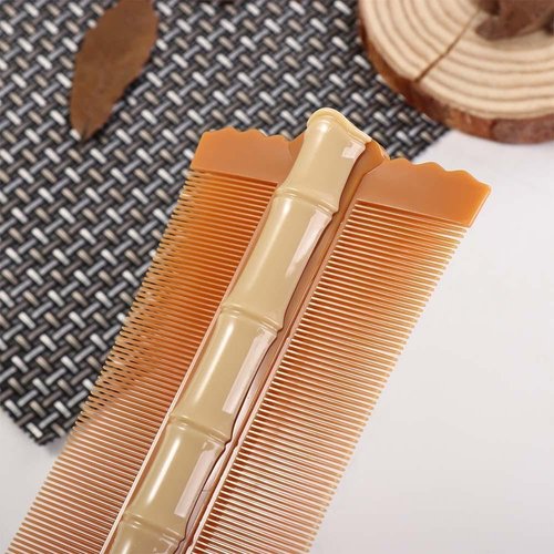 1Pc Double-Sided Comb Anti-Static Fine-Tooth Pin Hair Comb With Handle Super Dense Tooth Drain Dandruff Hair Comb Hair Styling Tool Accessories Hair Combs Styling Tools and Appliances（Green）