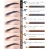 SUMEITANG 12 Pcs Pull Cord Peel-off Dark Brown Eyebrow Pencil，Wooden Hard-core Microblading Eye Brow Pencil For Marking, Filling And Outlining, waterproof and sweat-proof for Professionals & Beginners