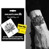 INKARTLINK Temporary Tattoos, Semi Permanent Tattoo Adult Art Design Waterproof Temp Tattoo Party Favors Tattoo Stickers Realistic Look, No Adhesive, Lasts 1-2 Weeks Black (Lotus Mandala)