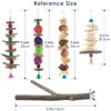 Bissap Bird Chew Toys, 5 Packs Parakeet Natural Wood Toys Parrot Hanging Cage Toy Bird Perch Stand for Small Bird Conure Cockatiel Parrotlet Lovebird Budgie