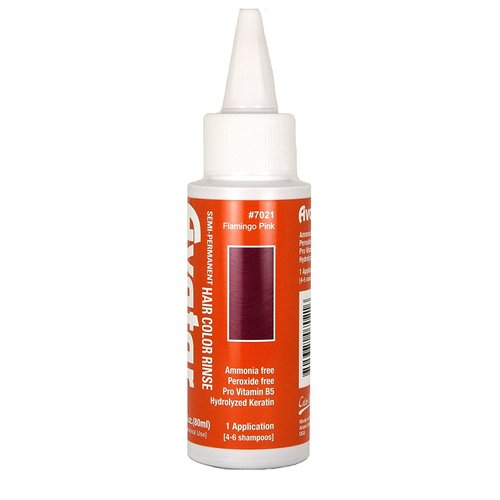 Avatar Funky Fruit Semi-permanent Hair Color Rinse 2.8 oz Flamingo Pink 6 pieces