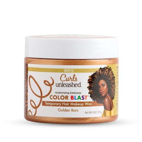 ORS Curls Unleashed Moisturizing Beeswax Color Blast Temporary Hair Makeup Wax Hair Wax Golden Bars 6.0 Ounce
