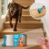 Steady Paws Clear Anti-Slip Stair Treads – Transparent Adhesive Stair Strips for Dogs, Cats, & Elderly Pets, Non-Slip Step Traction Pads for Pet Safety, Easy to Apply & Remove – 15 Pack (24" x 6")