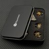 Haxtec DND Dice Set Sharp Edge Resin Dice Set with Dice Case, Flower D and D Dice, Polyhedral D&D Dice Set for Dungeons and Dragons TTRPGs DND Gift