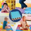 MEDca Floor Mat 10-Tile Exercise Mat Solid Foam EVA Playmat Kids Safety - 10-Pcs of (1) Random Solid Color, Receive Either Red, Blue, Green, Yellow, Purple or Orange