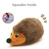 SUNKYPUP Hedgehogz Squeaky Dog Toy, Stuffed Plush Dog Toys for Small Medium Dogs (8 Inch (2 Pack))