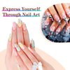 MAGIC ARMOR Nail Art Brushes Set,6PCS Professional Acrylic Nail Brushes for Acrylic Application Acrylic Powder Nail Extension and 3D Nail Carving Acrylic Brushes for Nail Salon DIY Size 4/6/8/10/12/14