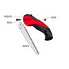 Felco Folding Saw (F 600) - Classic Tree Pruning Saw with Pull-Stroke Action, Red