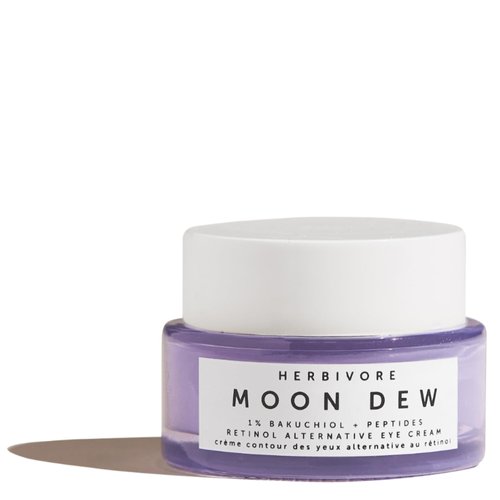 HERBIVORE Moon Dew 1% Bakuchiol + Peptides Retinol Alternative Anti Aging Eye Cream Reduces Fine ...