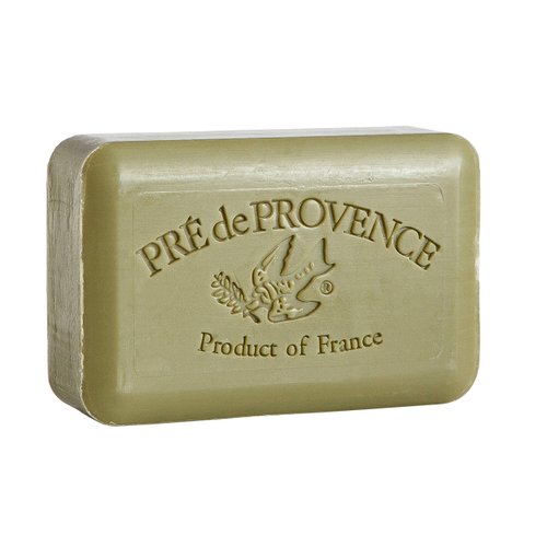 Pre de Provence Artisanal Soap Bar, Enriched with Organic Shea Butter, Natural French Skincare, Quad Milled for Rich Smooth Lather, Olive Oil & Lavender, 12.3 Ounce