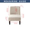 Eco-Ancheng Armless Chair Slipcover Removable Armless Accent Chairs Covers Washable Armless Slipper Chair Slipcover Printed Armless Chair Furniture Protector Covers for Living Dining Room Hotel