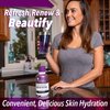 Rejuvicare Liquid Collagen Beauty Formula with Amino Acids, Protein and Biotin, Delicious Grape Flavor, Purple 16 oz ,32 servings