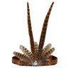 NICEYST Feather Headdress Headband Native American Indian Style Headwear Chief Costume Hair Accessories Handmade Headpiece for Thanksgiving Halloween Carnival (Style 1)